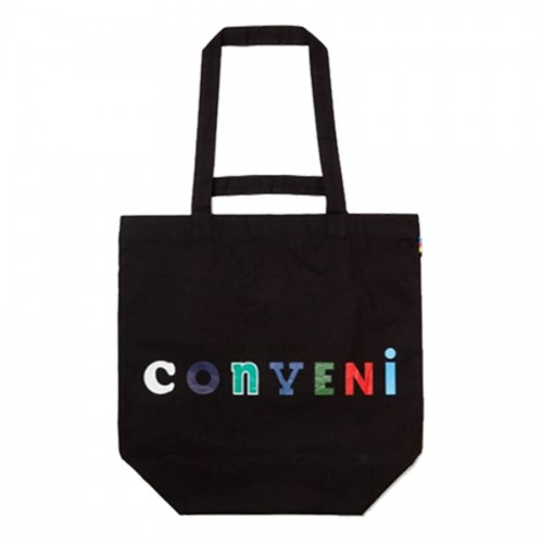 THE CONVENI SIGN TOTE BAG [ PUX-18010 ] Black